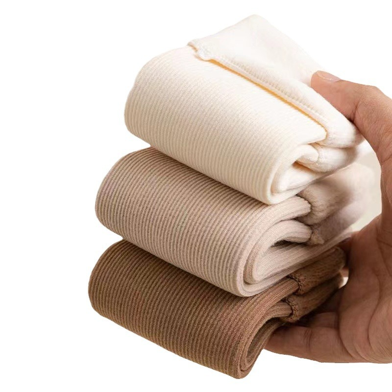 Dicke, warme Socken in Einfarbe bis zur Wade für Frauen