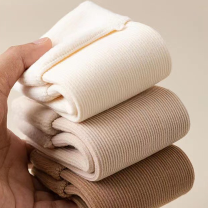 Dicke, warme Socken in Einfarbe bis zur Wade für Frauen