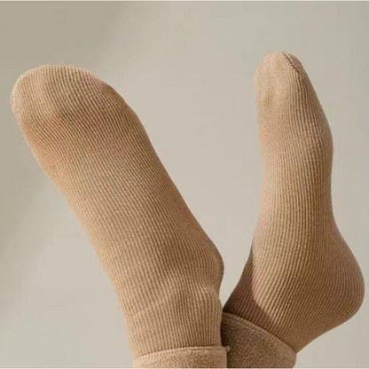 Dicke, warme Socken in Einfarbe bis zur Wade für Frauen