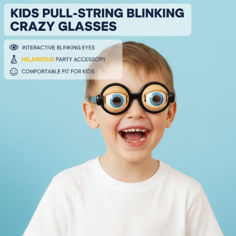 🥸 KAUFE 2, ERHALTE 1 GRATIS! ✨ Brille mit Augenzwinkern – LED-Blinklicht, Witziges Party-Spielzeug & Leicht 😉
