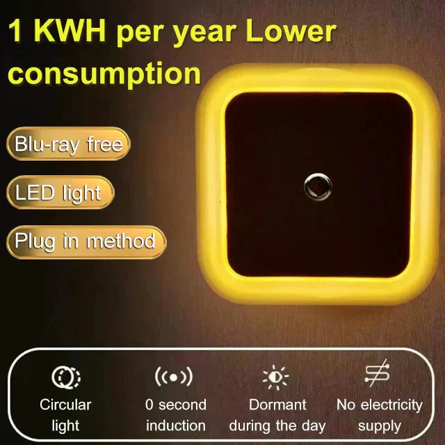 😍Zeitlich begrenzter Rabatt 49% 💥 LED-Smart-Nachtlicht mit Lichtsensor – Automatisch & energiesparend | Sanftes, augenfreundliches Licht!