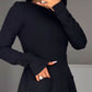 Figurbetontes Mini-Kleid mit Rundhalsausschnitt
