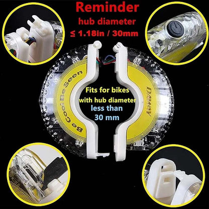 ✨ LED-Fahrradnabenleuchte für Nachtfahrten