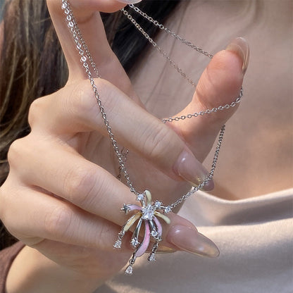 🎆Romantische bunte Zirkon-Feuerwerkskette