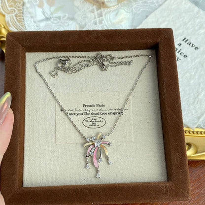 🎆Romantische bunte Zirkon-Feuerwerkskette