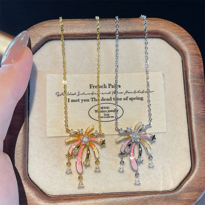 🎆Romantische bunte Zirkon-Feuerwerkskette