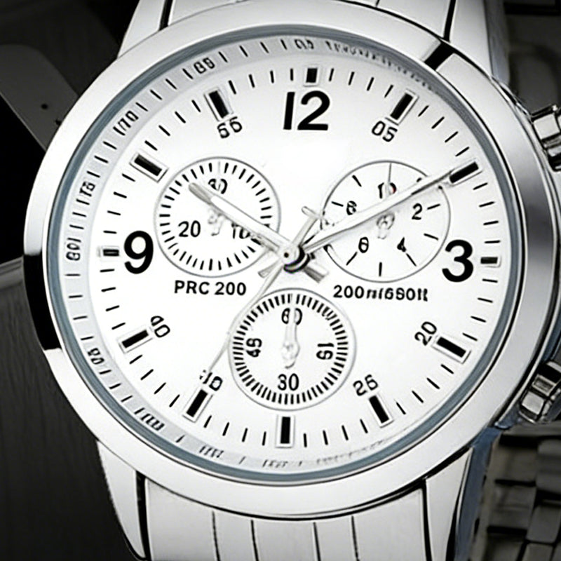 Classic 3-Eye Dial Casual Couple's Watch