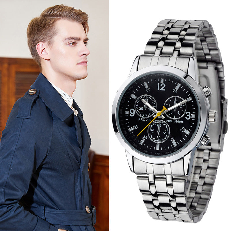 Classic 3-Eye Dial Casual Couple's Watch