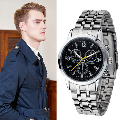 Classic 3-Eye Dial Casual Couple's Watch