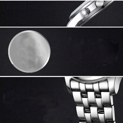 Classic 3-Eye Dial Casual Couple's Watch