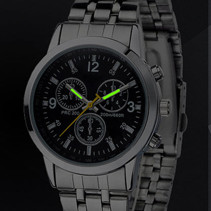 Classic 3-Eye Dial Casual Couple's Watch