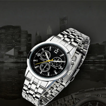 Classic 3-Eye Dial Casual Couple's Watch