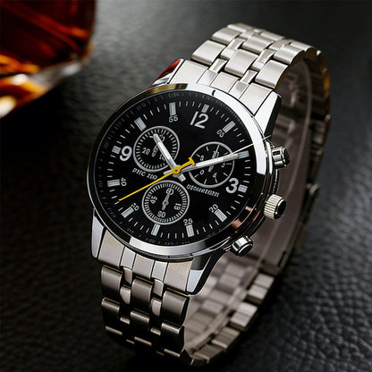 Classic 3-Eye Dial Casual Couple's Watch