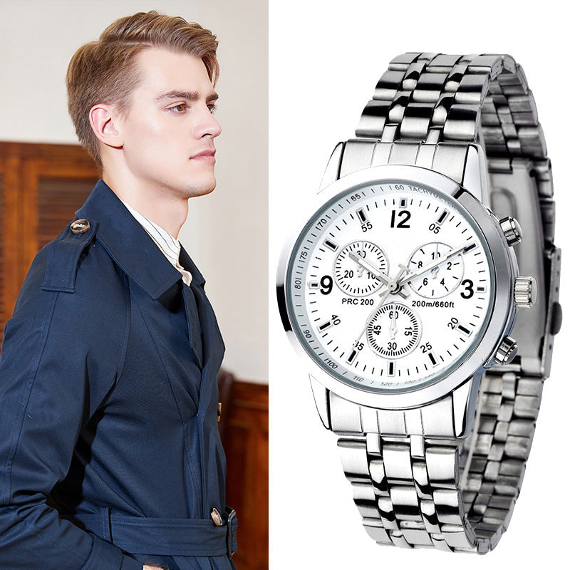 Classic 3-Eye Dial Casual Couple's Watch