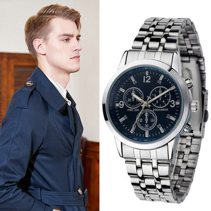 Classic 3-Eye Dial Casual Couple's Watch