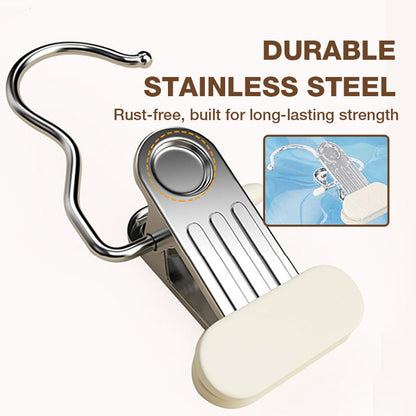 Multifunktionale Wäschehaken mit Clips – unsichtbar, stabil, platzsparend