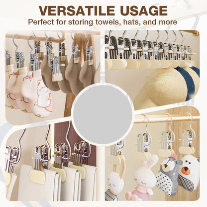 Multifunktionale Wäschehaken mit Clips – unsichtbar, stabil, platzsparend