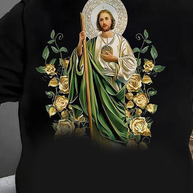 🧥✝️Herren-Kapuzenpullover mit Glaubens-Motiv