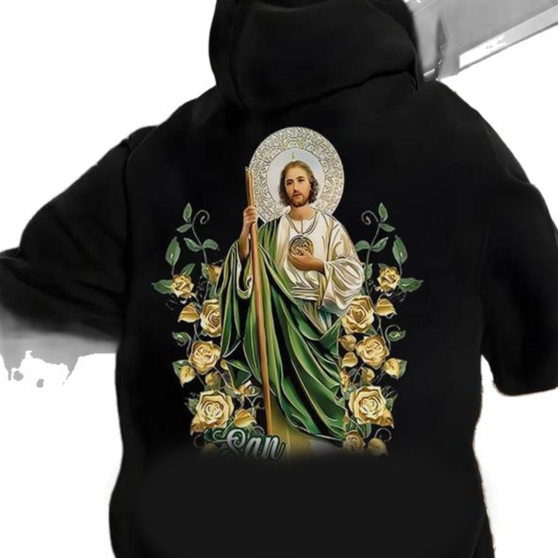 🧥✝️Herren-Kapuzenpullover mit Glaubens-Motiv