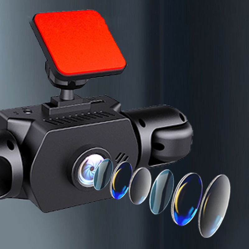 🚗  📹 Auto-Dashcam mit 4 Kameras und 360°-Rundumsicht – Volle Abdeckung, Nachtsicht & Loop-Aufnahme ⚡