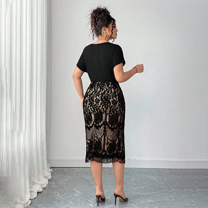 🔥Solange der Vorrat reicht 40 % Rabatt!🎉Damen Freizeitmode Kleid mit V-Ausschnitt