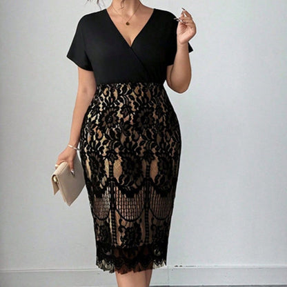 🔥Solange der Vorrat reicht 40 % Rabatt!🎉Damen Freizeitmode Kleid mit V-Ausschnitt