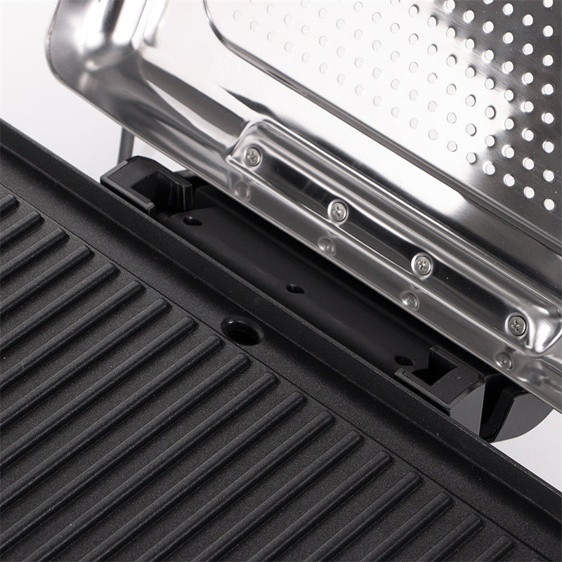 📢📢54 % RABATT !!🔥2200W Rauchfreier Indoors Grill mit Antihaft-Grillplatte