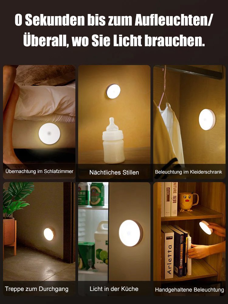 📢📢3 KAUFEN, 5 GRATIS 🎁🌙 Magnetisches Nachtlicht mit Körperinduktion – 0-Sek.-Sensor & 90 Tage Akku-Laufzeit ✅ | Perfekt für Flur, Kinderzimmer & Toilette ✨✨