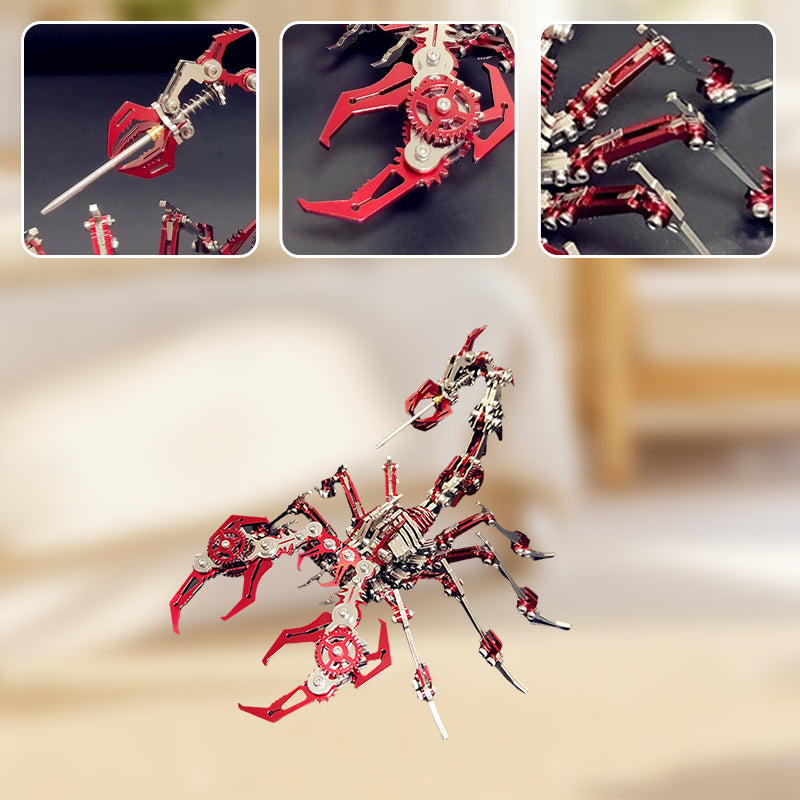 ⚡⚡50 % RABATT !!✨3D-Metallpuzzle-Bausatz „Skorpion“ – Mechanisches Modell zum Zusammenbauen