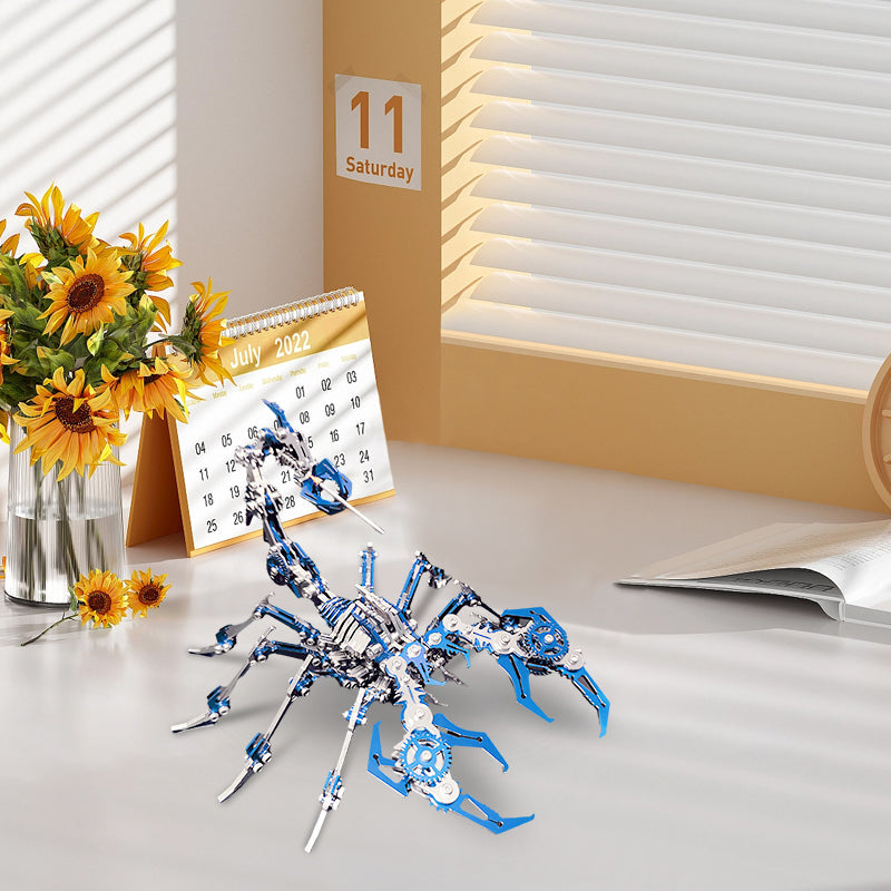 ⚡⚡50 % RABATT !!✨3D-Metallpuzzle-Bausatz „Skorpion“ – Mechanisches Modell zum Zusammenbauen