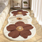 ❀Weicher Teppich mit unregelmäßigem Blumenmuster