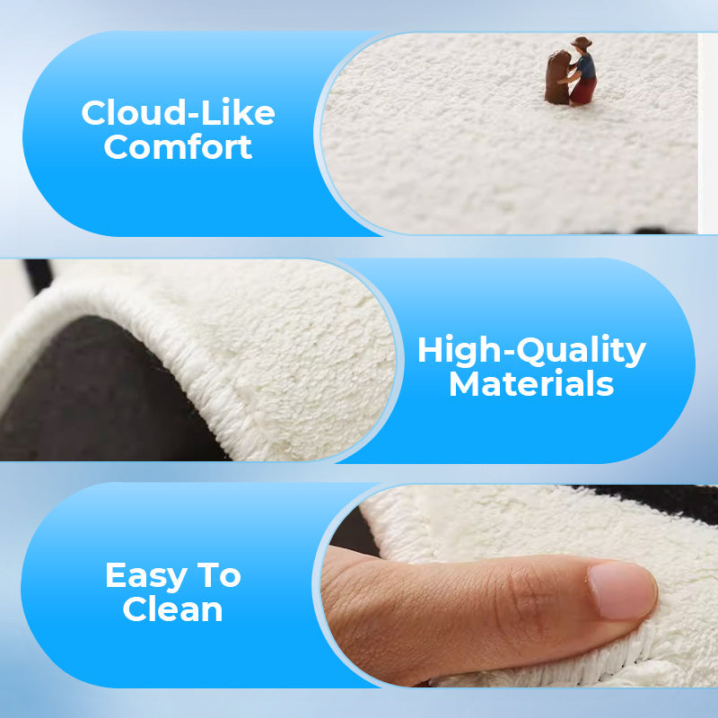 ❀Weicher Teppich mit unregelmäßigem Blumenmuster