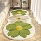 ❀Weicher Teppich mit unregelmäßigem Blumenmuster