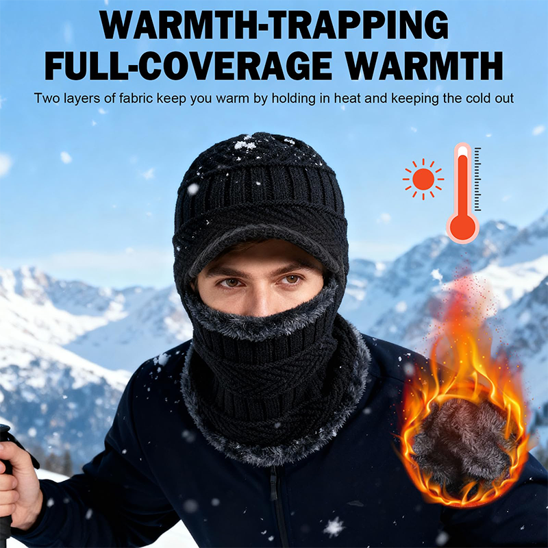 3-in-1 Thermische Kapuze – All-in-One Winter-Schutz für Outdoor-Aktivitäten