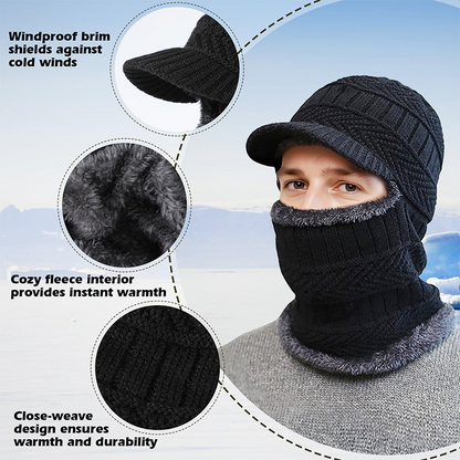 3-in-1 Thermische Kapuze – All-in-One Winter-Schutz für Outdoor-Aktivitäten