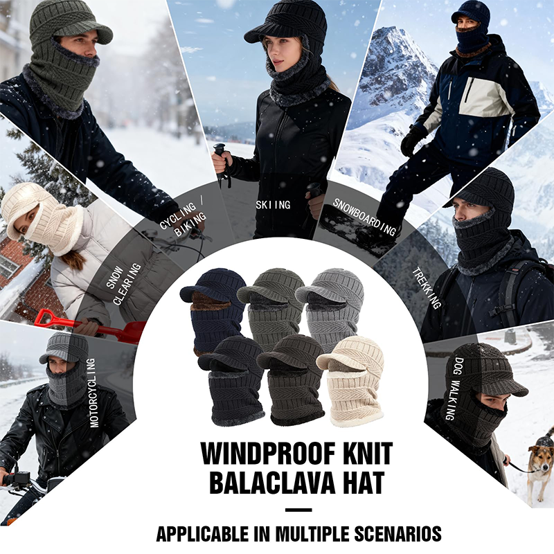 3-in-1 Thermische Kapuze – All-in-One Winter-Schutz für Outdoor-Aktivitäten