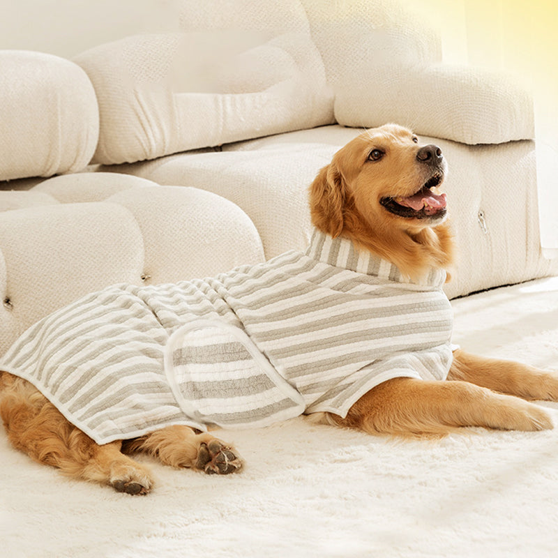 🐕 50% RABATT! 🔥 Weicher, Saugfähiger & Schnelltrocknender Hundebademantel – Kuscheliges Fleece, Verstellbarer Klettverschluss & Ideal Für Nach Dem Baden Oder Spaziergang Im Regen 🌧️