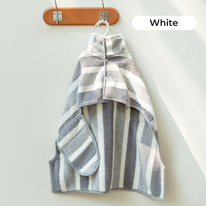 🐕 50% RABATT! 🔥 Weicher, Saugfähiger & Schnelltrocknender Hundebademantel – Kuscheliges Fleece, Verstellbarer Klettverschluss & Ideal Für Nach Dem Baden Oder Spaziergang Im Regen 🌧️