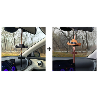 Cowboyhut-Autoanhänger – Ländlicher Western-Charme für Ihr Fahrzeug