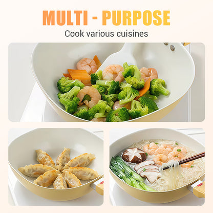 Pfanne mit Keramik-Antihaftbeschichtung und Deckel