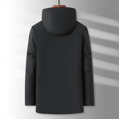 🔥Herren Winterparka mit Plüschfutter und Kapuze