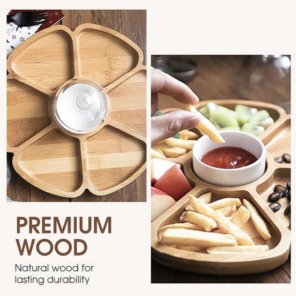 Neujahrsrabattaktion🌿🌿Abnehmbares, unterteiltes Snack-Serviertablett