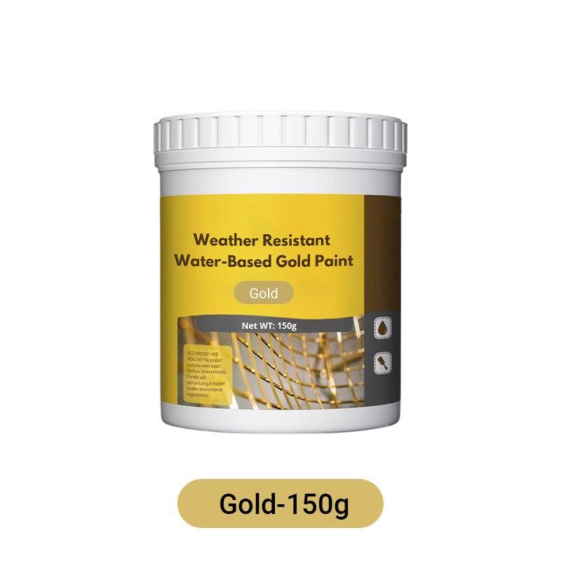 🎨 50% RABATT JETZT ! ✨ Wasserbasierte Goldfarbe mit Höchster Wetterbeständigkeit – Einfache Anwendung, Umweltfreundlich & Elegante Dekoration 🏠