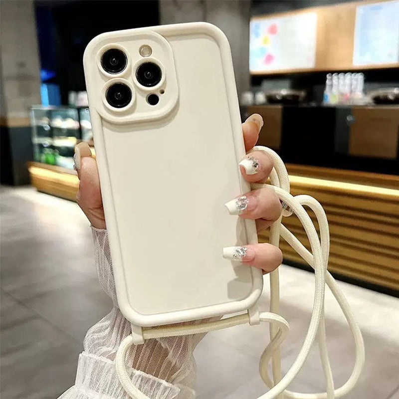 Minimalist Phone Case with Crossbody Lanyard