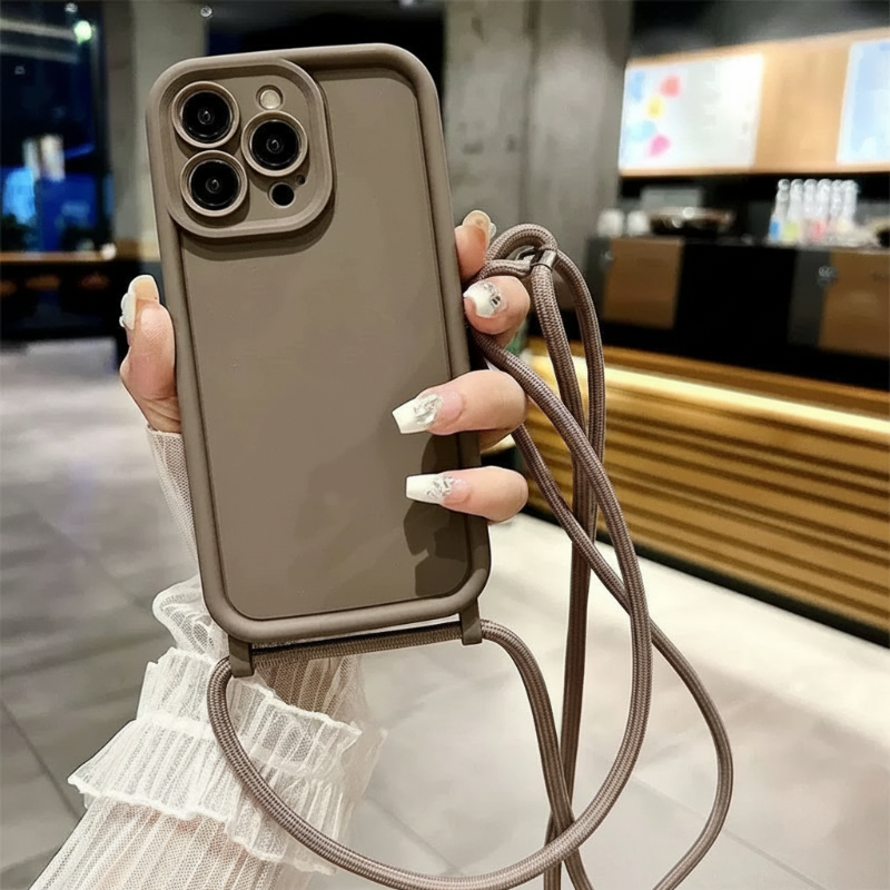 Minimalist Phone Case with Crossbody Lanyard