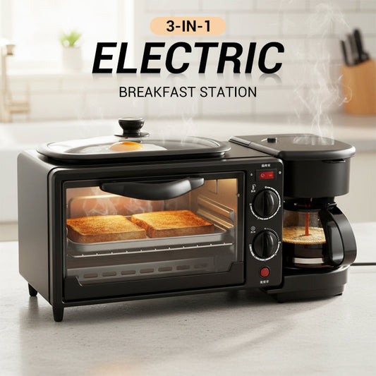 ⚡⚡66 % RABATT !!⏰Elektrische 3-in-1-Frühstücksstation👪 Bereiten Sie mühelos das Frühstück für die ganze Familie zu~