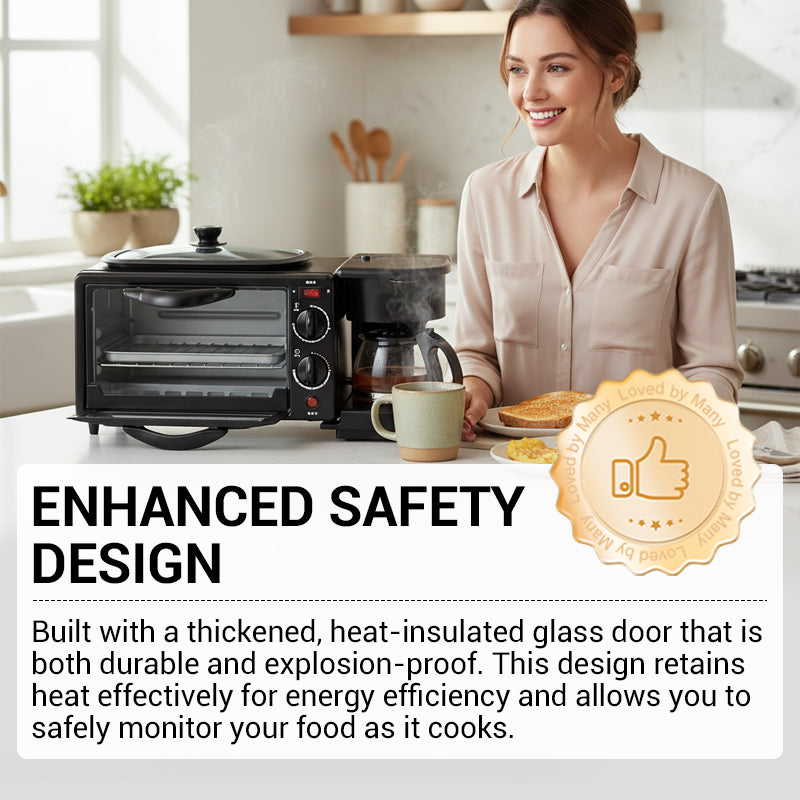 ⚡⚡66 % RABATT !!⏰Elektrische 3-in-1-Frühstücksstation👪 Bereiten Sie mühelos das Frühstück für die ganze Familie zu~