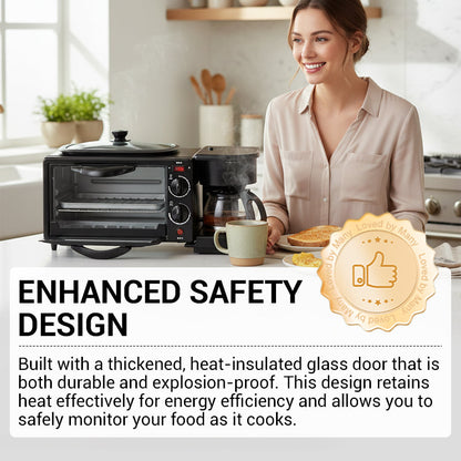 ⚡⚡66 % RABATT !!⏰Elektrische 3-in-1-Frühstücksstation👪 Bereiten Sie mühelos das Frühstück für die ganze Familie zu~