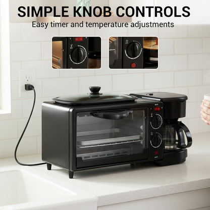 ⚡⚡66 % RABATT !!⏰Elektrische 3-in-1-Frühstücksstation👪 Bereiten Sie mühelos das Frühstück für die ganze Familie zu~