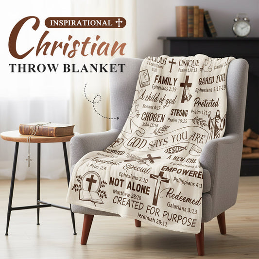 ✨ 50 % RABATT !!✨ 🛌Inspirierende christliche Tagesdecke🛌